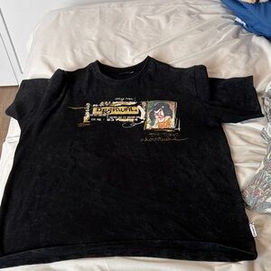 Desigual Black Graphic T-Shirt